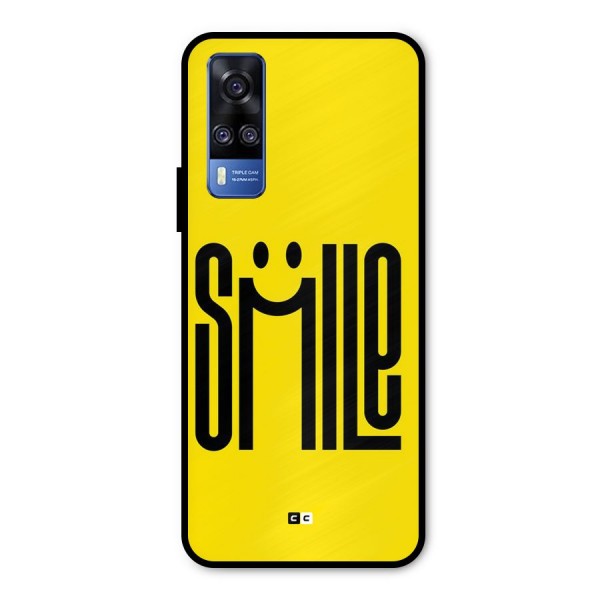 Awesome Smile Metal Back Case for Vivo Y51A