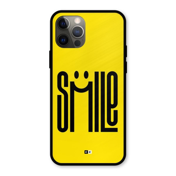 Awesome Smile Metal Back Case for iPhone 12 Pro
