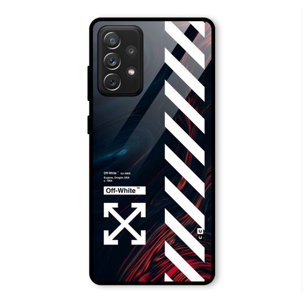 Awesome Stripes Glass Back Case for Galaxy A72