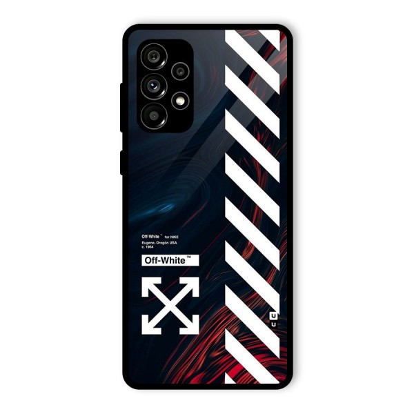 Awesome Stripes Glass Back Case for Galaxy A73 5G
