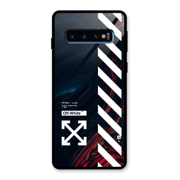 Awesome Stripes Glass Back Case for Galaxy S10