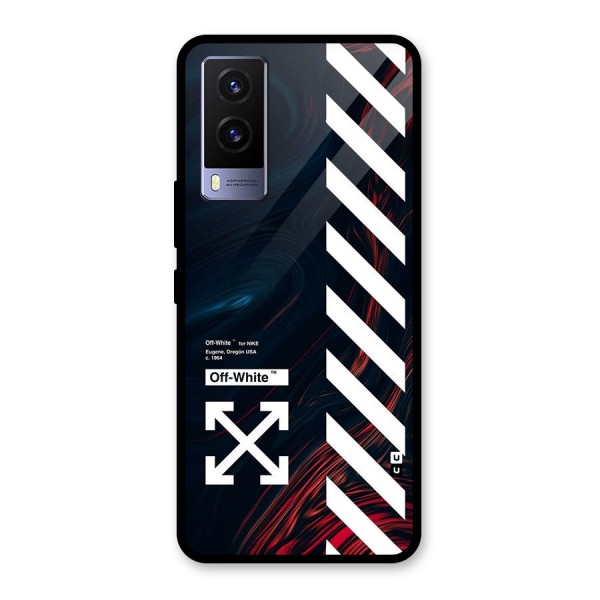 Awesome Stripes Glass Back Case for Vivo V21e 5G