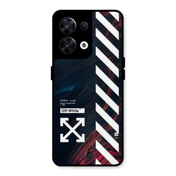 Awesome Stripes Metal Back Case for Oppo Reno8 5G
