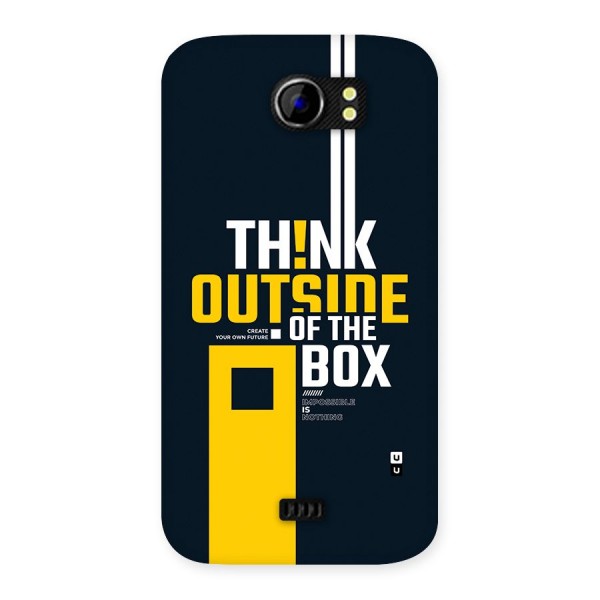 Awesome Think Out Side Back Case for Canvas 2 A110