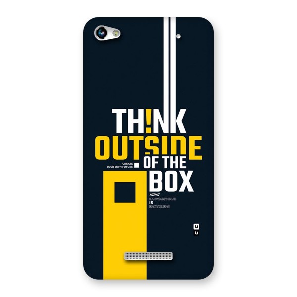 Awesome Think Out Side Back Case for Canvas Hue 2 A316