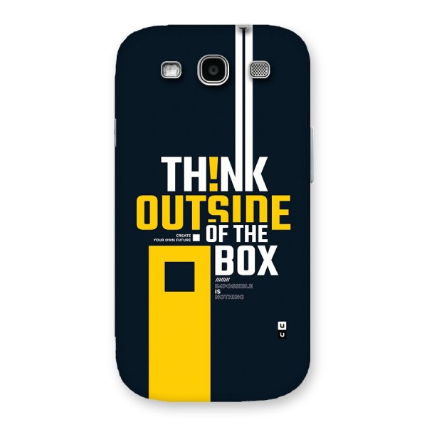 Awesome Think Out Side Back Case for Galaxy S3