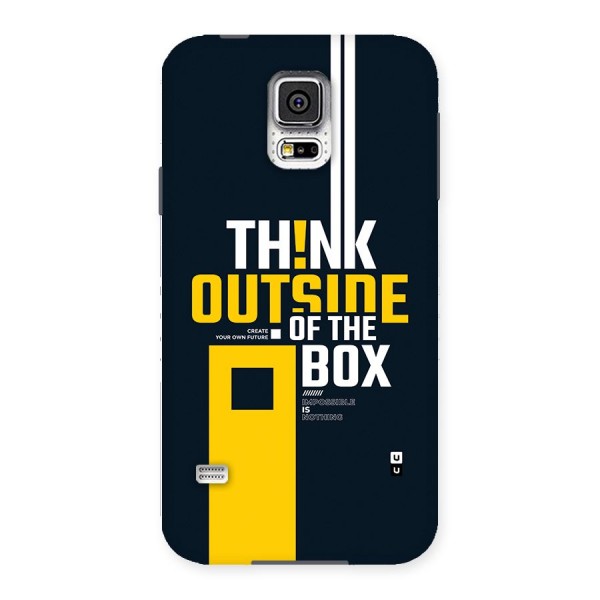 Awesome Think Out Side Back Case for Galaxy S5