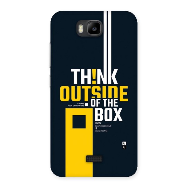 Awesome Think Out Side Back Case for Honor Bee