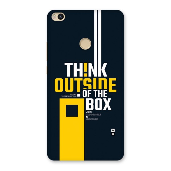 Awesome Think Out Side Back Case for Mi Max 2