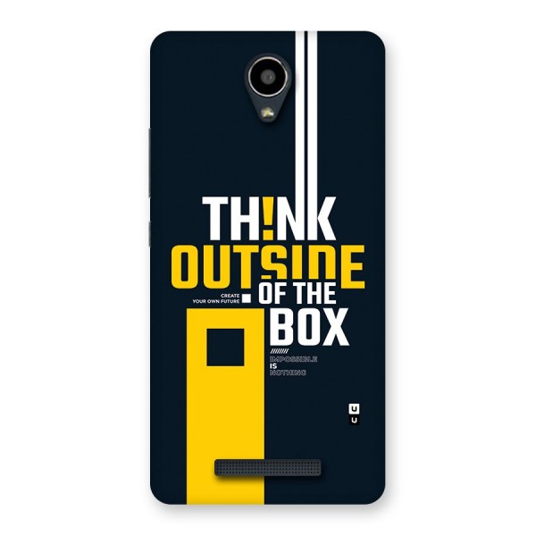 Awesome Think Out Side Back Case for Redmi Note 2