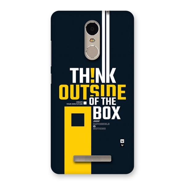 Awesome Think Out Side Back Case for Redmi Note 3