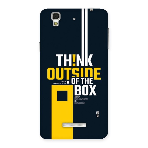 Awesome Think Out Side Back Case for Yureka