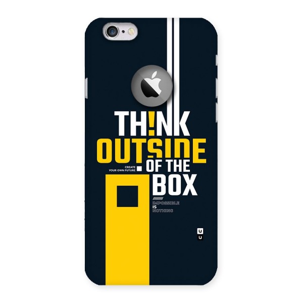 Awesome Think Out Side Back Case for iPhone 6 Logo Cut