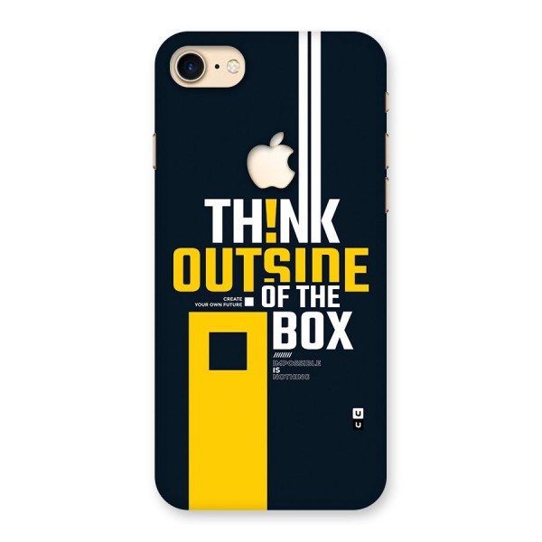 Awesome Think Out Side Back Case for iPhone 7 Apple Cut