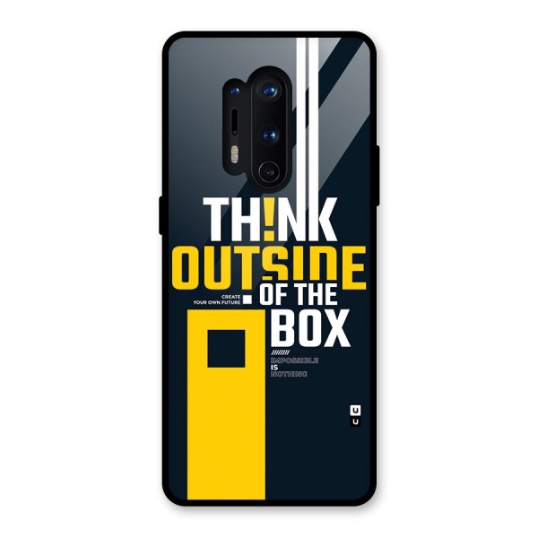 Awesome Think Out Side Glass Back Case for OnePlus 8 Pro