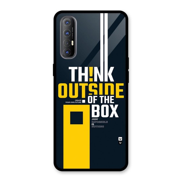 Awesome Think Out Side Glass Back Case for Oppo Reno3 Pro