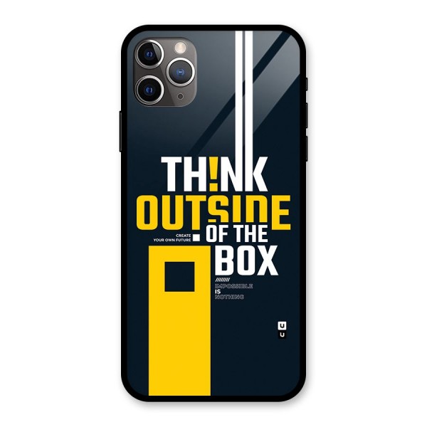 Awesome Think Out Side Glass Back Case for iPhone 11 Pro Max