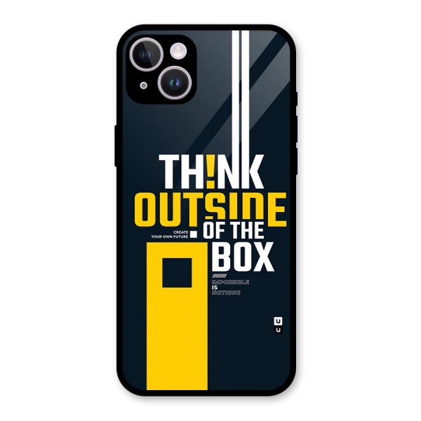 Awesome Think Out Side Glass Back Case for iPhone 14 Plus