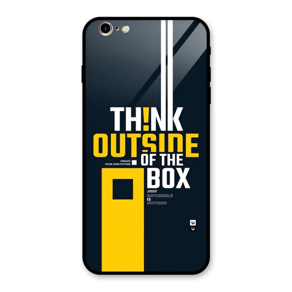Awesome Think Out Side Glass Back Case for iPhone 6 Plus 6S Plus