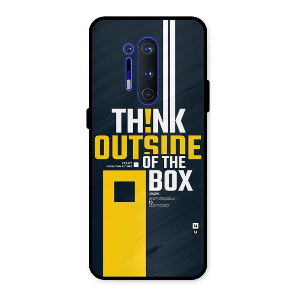 Awesome Think Out Side Metal Back Case for OnePlus 8 Pro