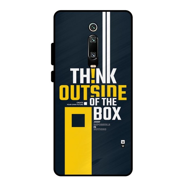 Awesome Think Out Side Metal Back Case for Redmi K20 Pro