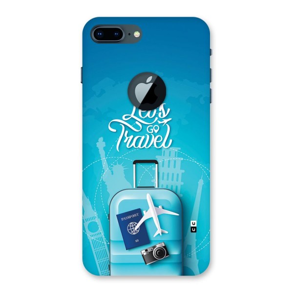 Awesome Travel Bag Back Case for iPhone 7 Plus Logo Cut