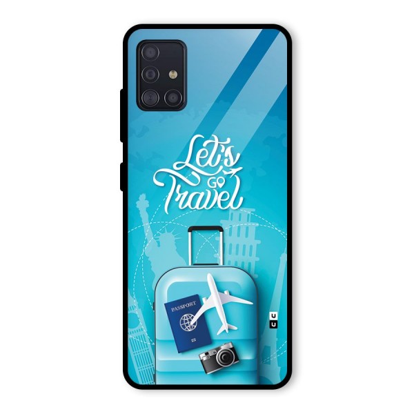 Awesome Travel Bag Glass Back Case for Galaxy A51