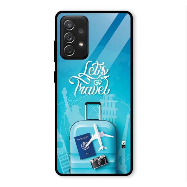 Awesome Travel Bag Glass Back Case for Galaxy A72