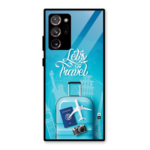 Awesome Travel Bag Glass Back Case for Galaxy Note 20 Ultra 5G