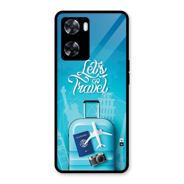 Awesome Travel Bag Glass Back Case for Oppo A77