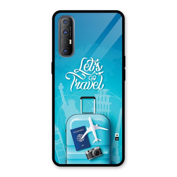 Awesome Travel Bag Glass Back Case for Oppo Reno3 Pro