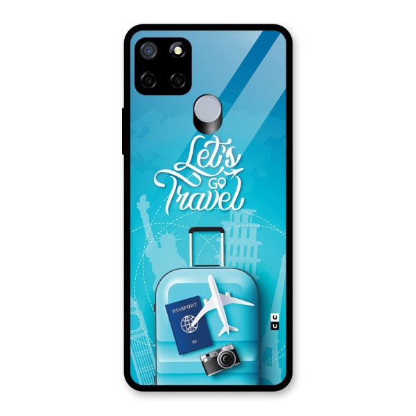 Awesome Travel Bag Glass Back Case for Realme C15