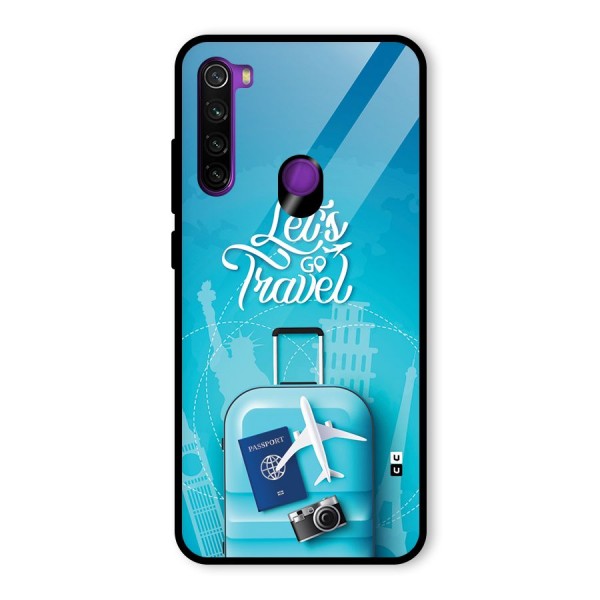 Awesome Travel Bag Glass Back Case for Redmi Note 8