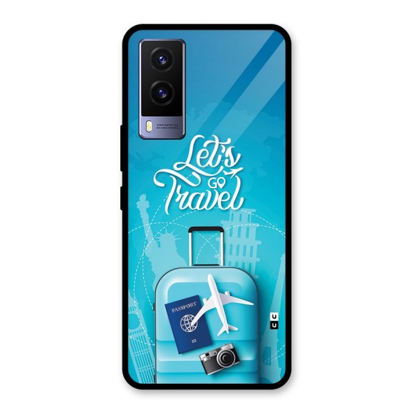 Awesome Travel Bag Glass Back Case for Vivo V21e 5G