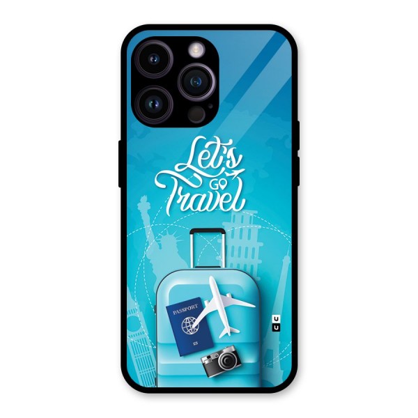 Awesome Travel Bag Glass Back Case for iPhone 14 Pro Max