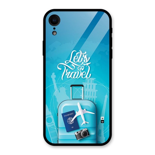 Awesome Travel Bag Glass Back Case for iPhone XR