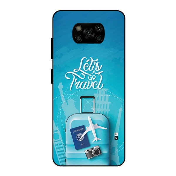 Awesome Travel Bag Metal Back Case for Poco X3