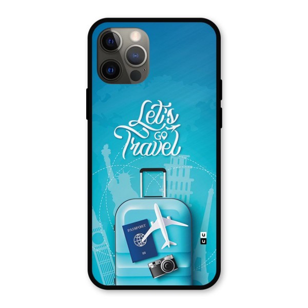 Awesome Travel Bag Metal Back Case for iPhone 12 Pro