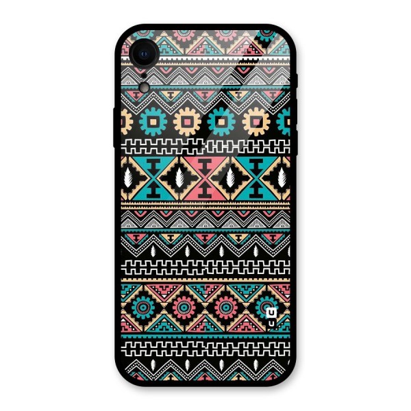 Aztec Beautiful Creativity Glass Back Case for iPhone XR