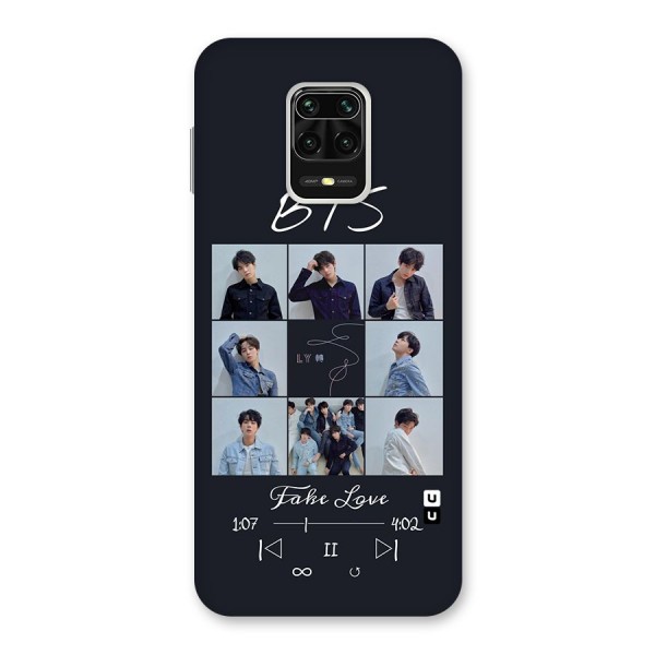 BTS Fake Love Back Case for Redmi Note 9 Pro Max