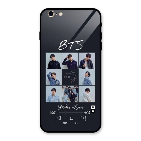 BTS Fake Love Glass Back Case for iPhone 6 Plus 6S Plus