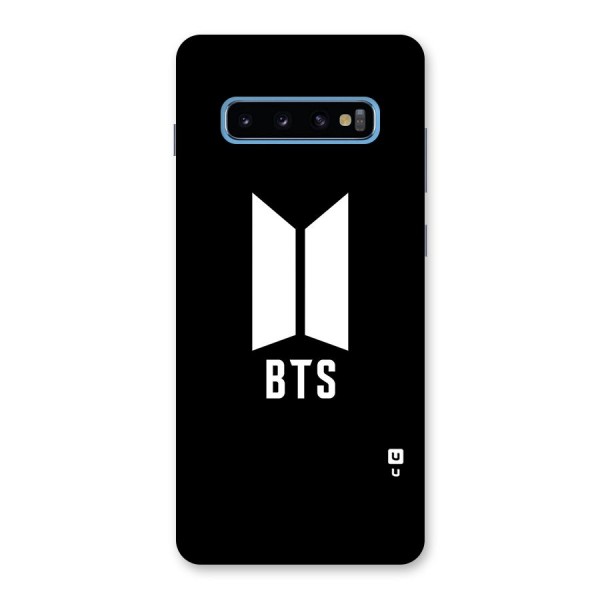 BTS Logo Black Back Case for Galaxy S10 Plus