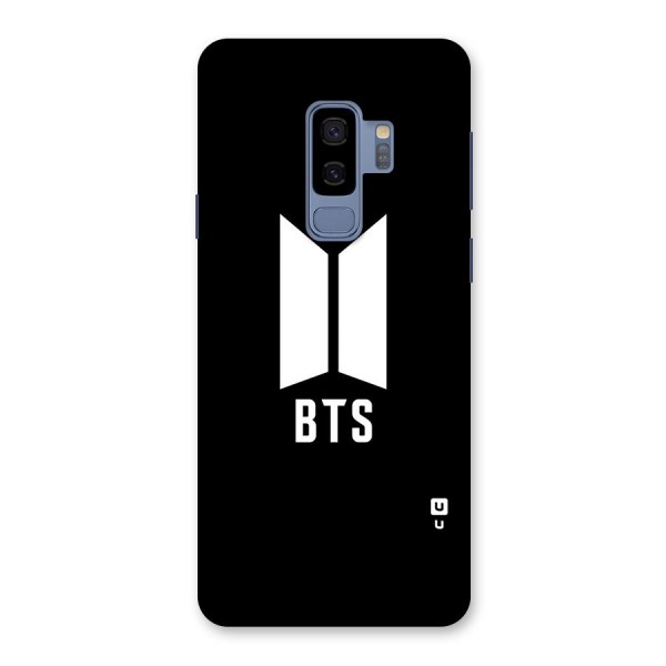 BTS Logo Black Back Case for Galaxy S9 Plus