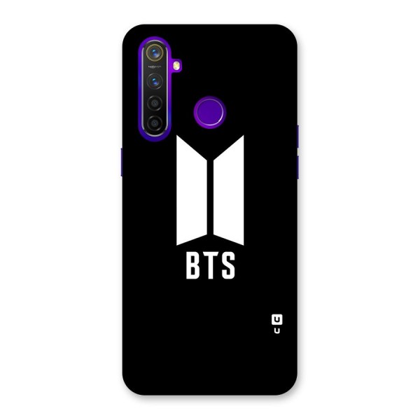 BTS Logo Black Back Case for Realme 5 Pro