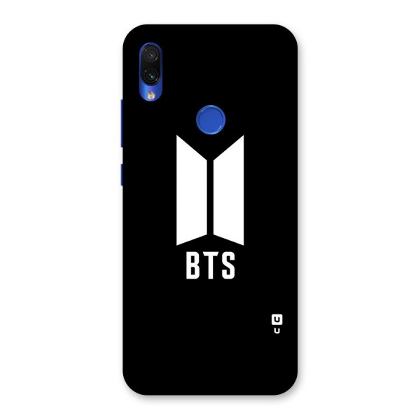 BTS Logo Black Back Case for Redmi Note 7S