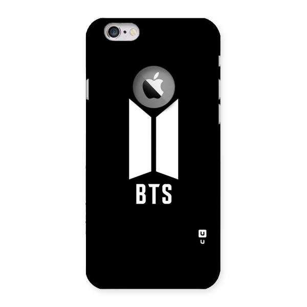 BTS Logo Black Back Case for iPhone 6 Logo Cut