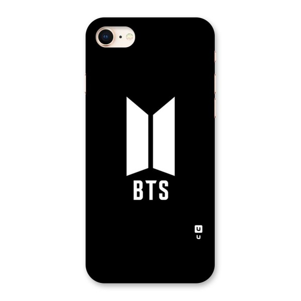 BTS Logo Black Back Case for iPhone 8