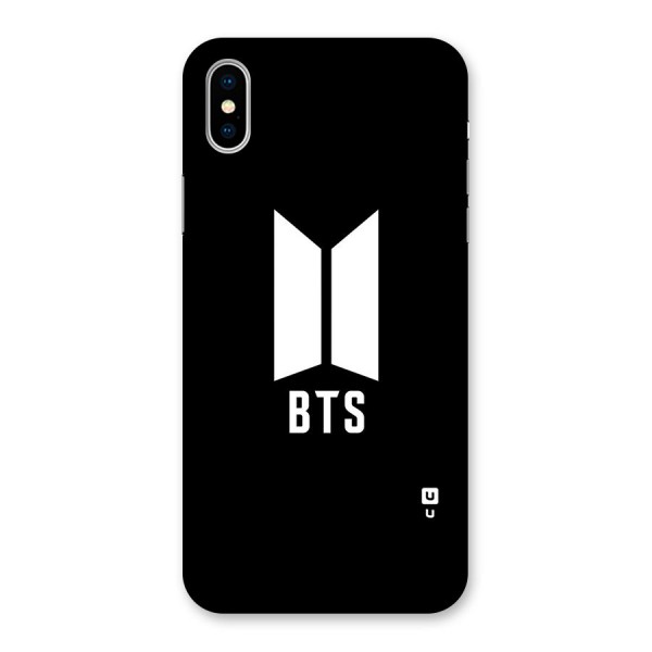 BTS Logo Black Back Case for iPhone X