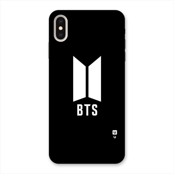 BTS Logo Black Back Case for iPhone XS Max