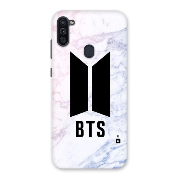 BTS Logo Marble Print Back Case for Galaxy M11